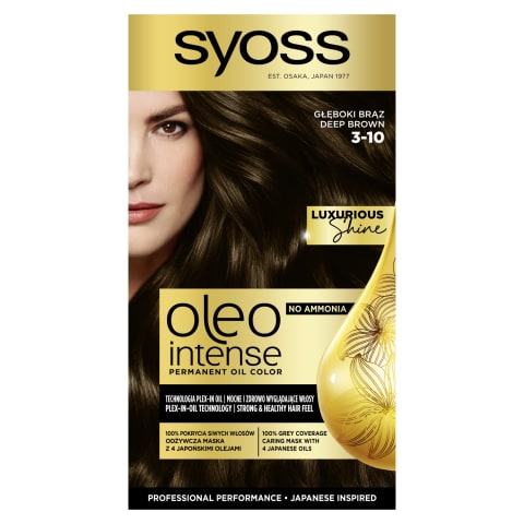 Püsivärv Syoss oleo intense 3-10 sügavpruun
