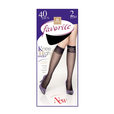 S pusg.zeķes Favorite 40d 25272 black