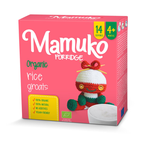 Rīsu putra Mamuko BIO 4+m 240g