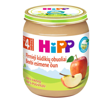 Ekol.ob. tyrelė kūd., HIPP BIO, 4 mėn., 125g