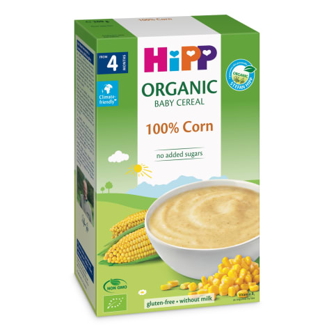 Ekologiška kukurūzų košė HIPP, 4 mėn., 200g