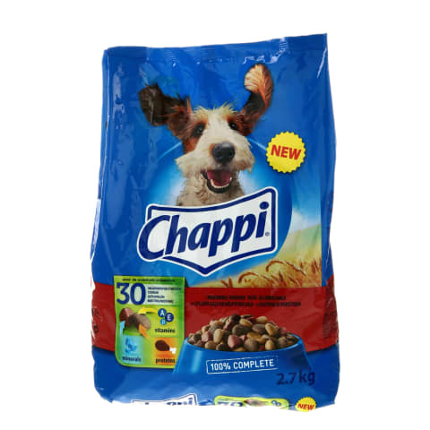 Suņu barība Chappi liellopu 2,7kg