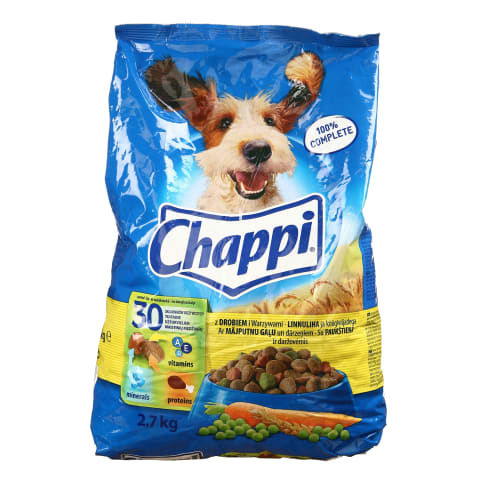 Suņu barība Chappi majputnu 2,7kg