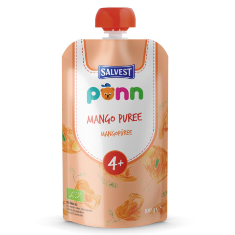 Mangopüree öko 4+, PÕNN, 100 g