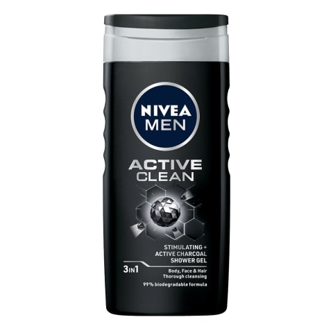 Dušas želeja Nivea active clean vīriešiem