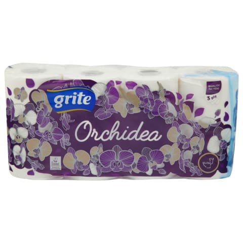 Tualetes papīrs Grite Orchidea 8 ruļļi