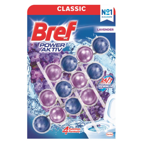 Tual.bl. Bref Power Aktiv Lavender 3x50g