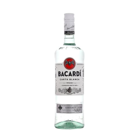 Rumm Bacardi Carta Blanca 37,5% 1,0L