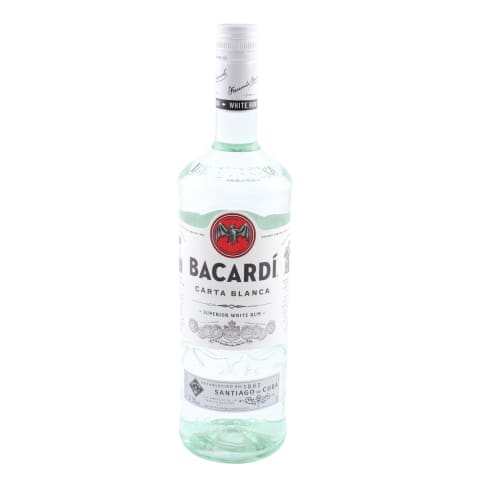 Rums Bacardi Carta Blanca 37,5% 1,0l