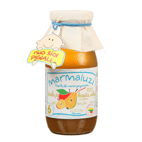 Ob. kriaušių sultys MARMALUZI, 6 mėn., 0,2 l