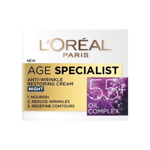 Öökreem L'oreal age specialist 55+ 50ml