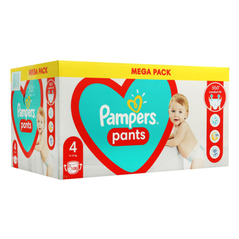 Sausk. PAMPERS PANTS MEGA BOX, 4 dyd.,104vnt.