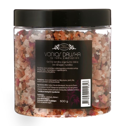 Druska voniai rož.pump., NATUR BOUTIQUE, 500g