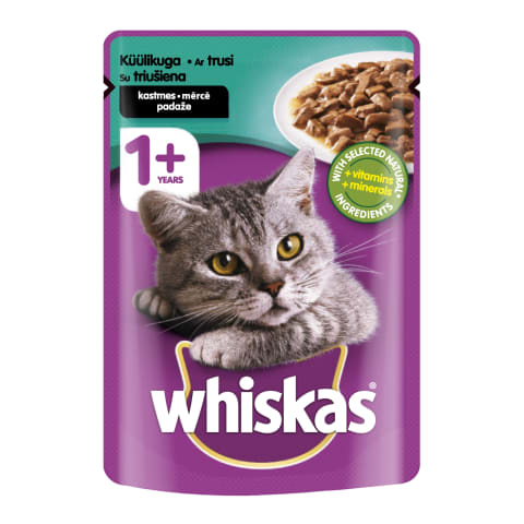 Kons. ėdalas katėms su triuš. WHISKAS 1+,100g