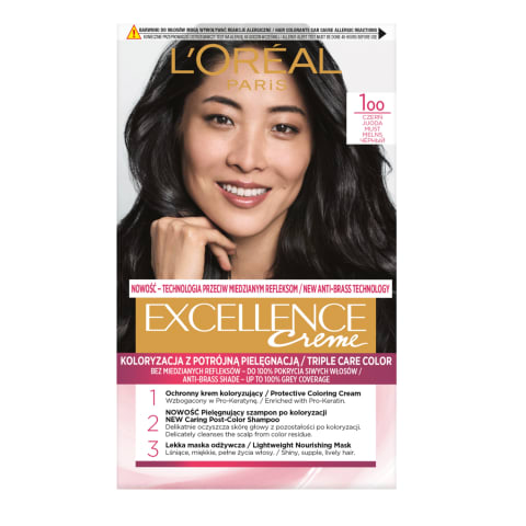 Matu krāsa L'oreal Paris Excellence 1 melna