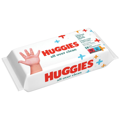 Drėg.serv. HUGGIES AllOverCl.univ,56vnt