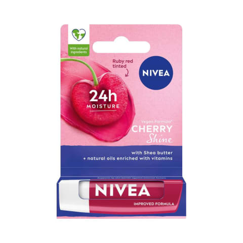 Lūpu kopš.līdz.Nivea cherry sh.siev.4.8g