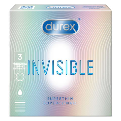 Prezerv.DUREX INVISIBLE EXTRA SENSATIVE,3vnt.