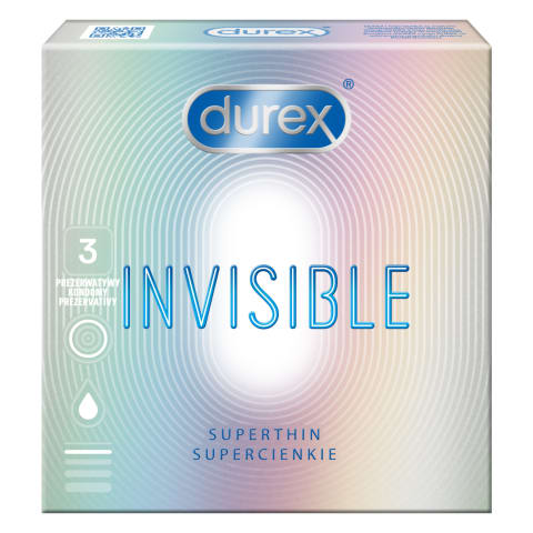 Prezervatīvi Durex Invisible Extra Sens. 3gb.