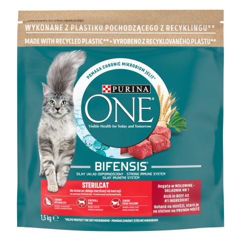 Kassisööt One Sterilcat loomaliha&nisu 1,5kg