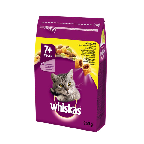 Kassisööt kuiv kanalihaga Whiskas 7+950g