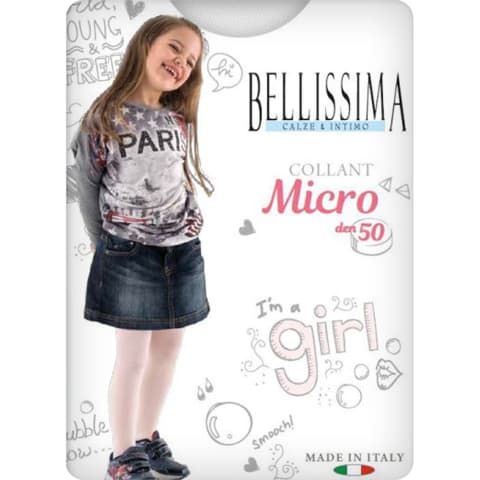 Meiteņu zeķub.Bell.Micro 50 bianco 6