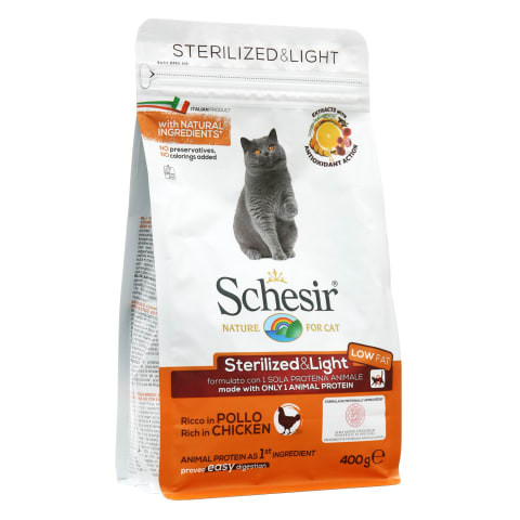 S/B Schesir steriliz.kaķ.,400g