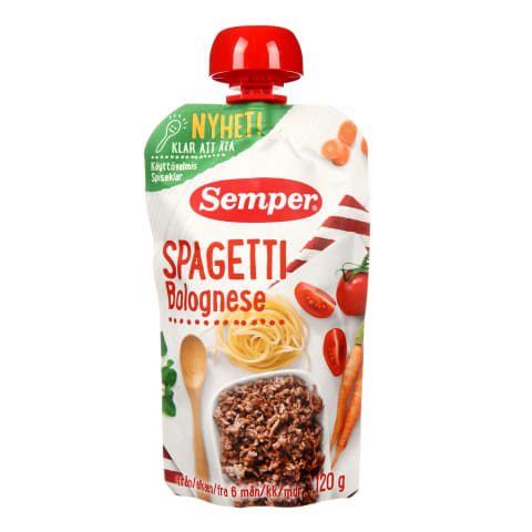 Biezp.Semper spageti, boloņas m. 6 mēn.120g