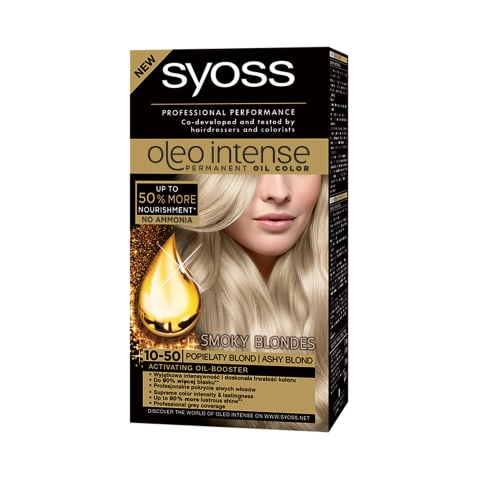 Syoss Oleo Intense 10-50 juuksevärv tuhkjas blond