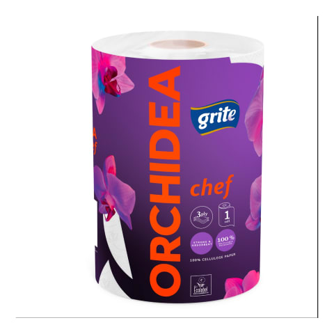 Papīra dvieļi Orchidea 230slok.3slāņi 1 rulli