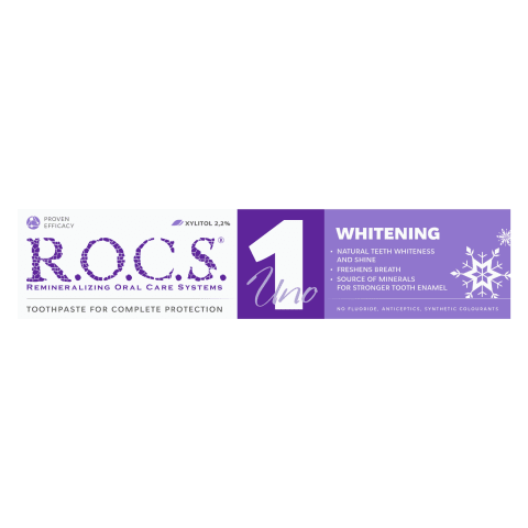 Zobu pasta Rocs Uno 1 Whitening 60ml