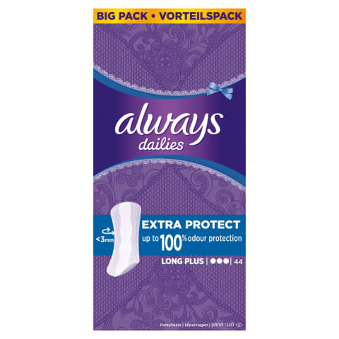 Always Extra Long Single pesukaitse 44tk