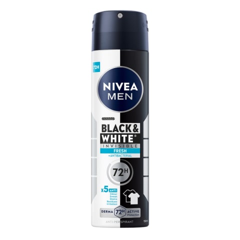 Spreideodorant Nivea Black&White Men 150ml