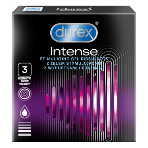 Prezervatīvi Durex Intense 3 gab.