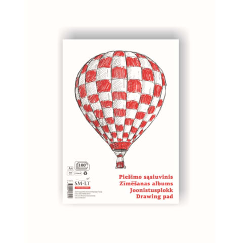 Zīmēšanas albums A4 100 lapas 120 gsm