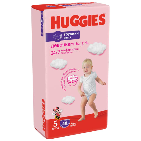 Püksmähkmed Pants 5 Girl, HUGGIES, 12-17kg/48tk