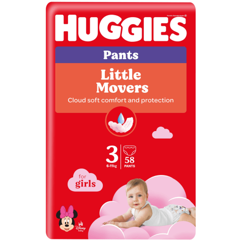 Autiņb. Huggies Pant Girl S3 6-11kg 58gb