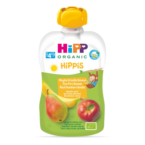 Õuna-pirni-banaani püree Bio Hippis Hipp 100g 4k