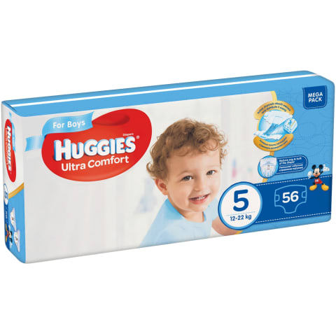 Autiņbiks. Huggies MEGAboys 12-22kg 56gb
