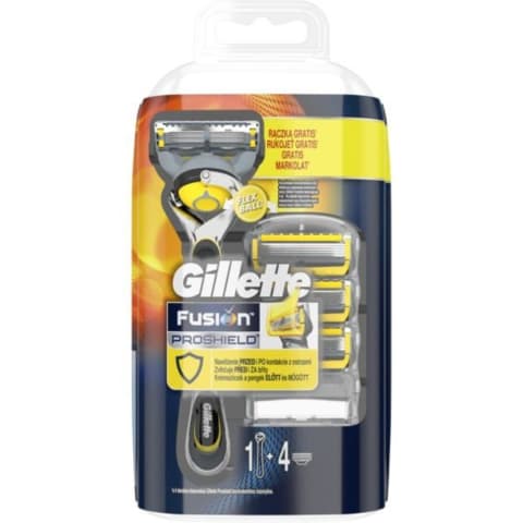 Skust., GILLETTE FUSION PROSHIELD,1vnt+4galv.