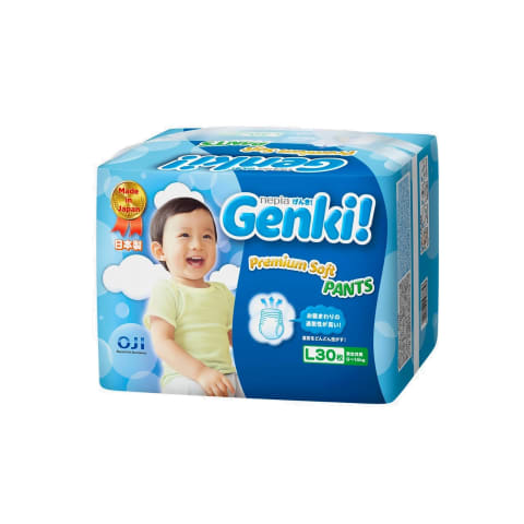 Sausk.-keln., GENKI! PREM.S., L, 9-14kg,30vnt