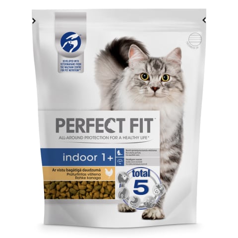 Sausā barība kaķiem Perfect Fit Indoor 750g