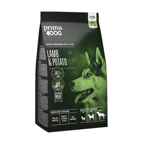 Koerasööt PrimaDog lammas ja kartul 2kg