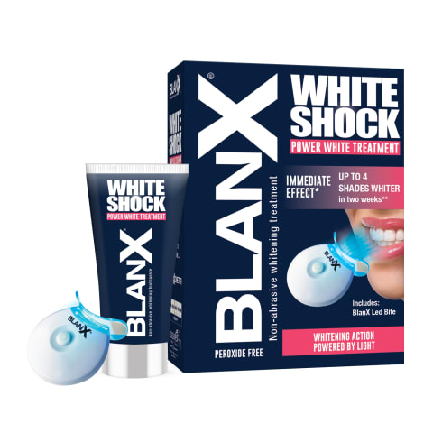 Dantų balinimas BLANX White+LEDkapa,50ml