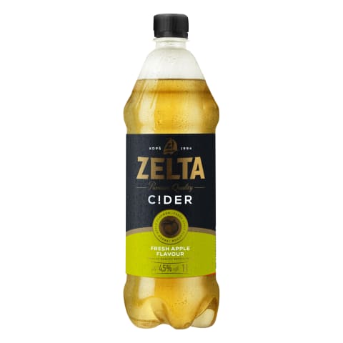 Sidrs Zelta C!DER ābolu 4,5% 1L PET