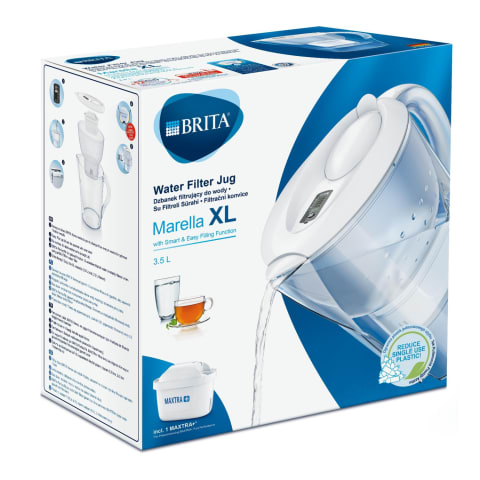 Filtr. krūze Brita Marella XL 3,5l balta