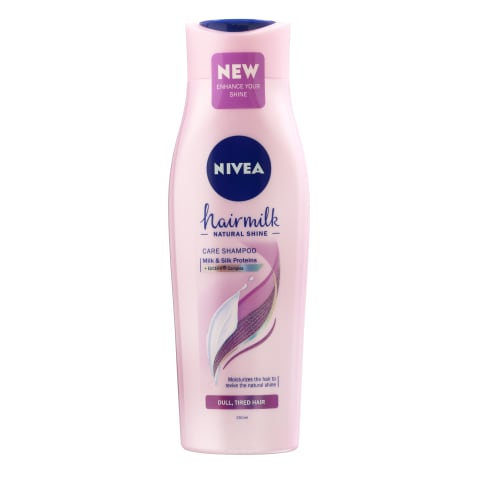 Šampūns Nivea Hairmilk Natural Shine 250ml