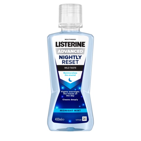 Mutes skal. Listerine Nightly Reset 400ml
