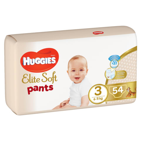 Sausk.keln. Huggies Elite pants 3d,54vnt