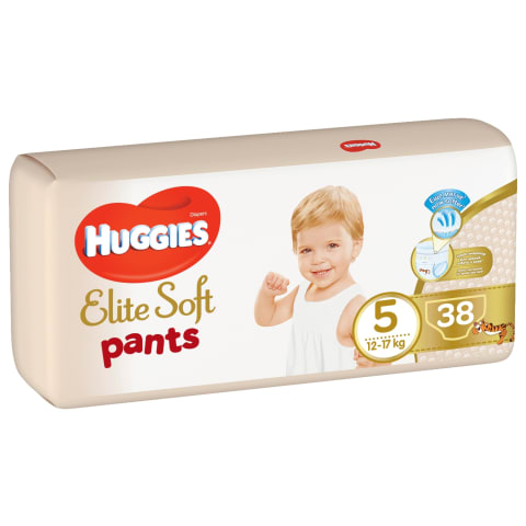 Sausk.-keln., HUGGIES, 5 dyd., 12-17kg,38vnt.